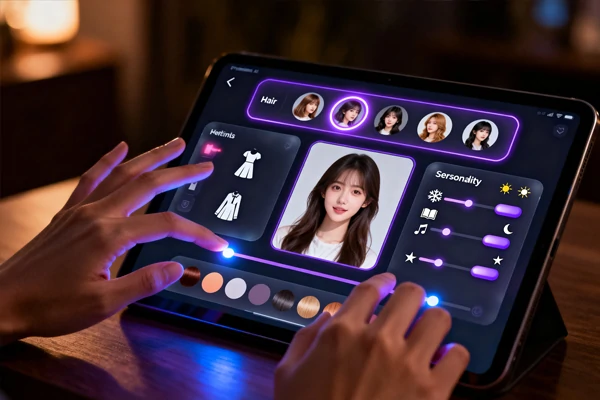 Customizing Ideal AI Girlfriend Appearance