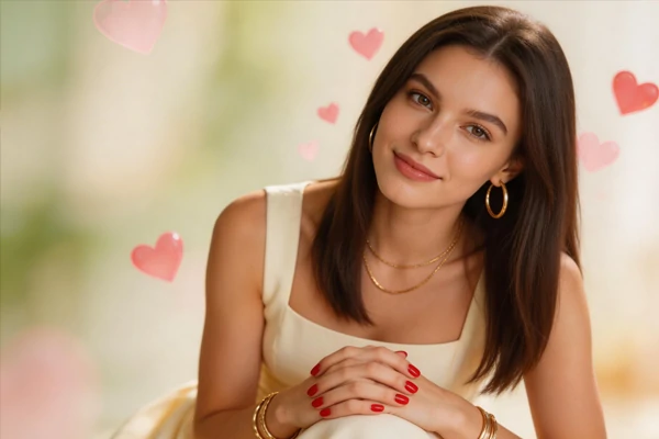 An AI Girlfriend with a Tender Gaze