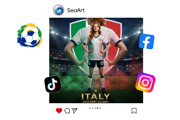 Share World Cup Player Poster on Social Media