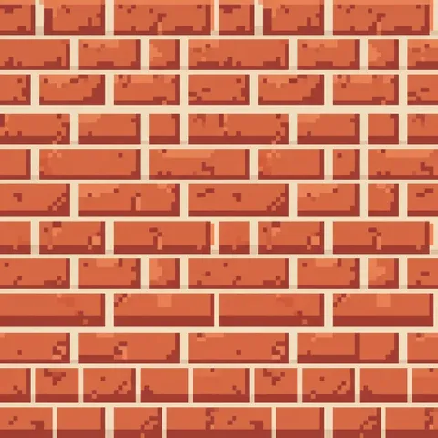 Red Clay Brick Wall