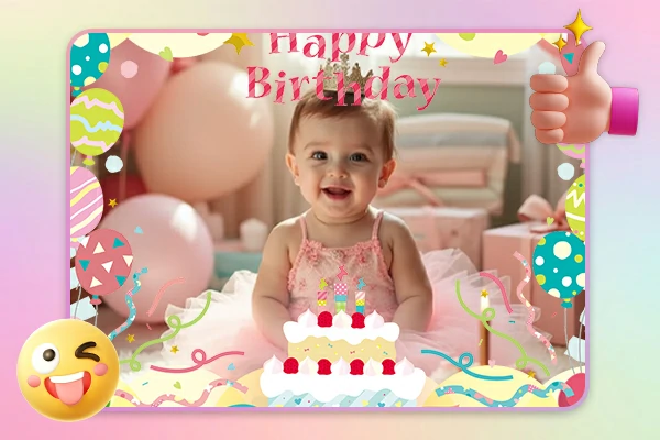 Add Birthday Elements to Photo