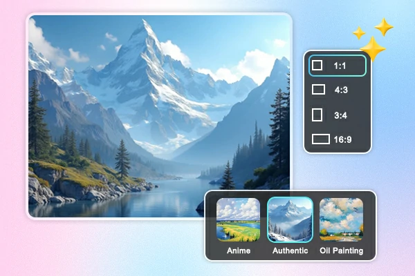 Customize image size and style