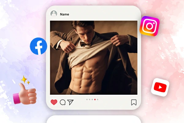 ภาพกล้ามเนื้อ AI บนโซเชียลมีเดีย