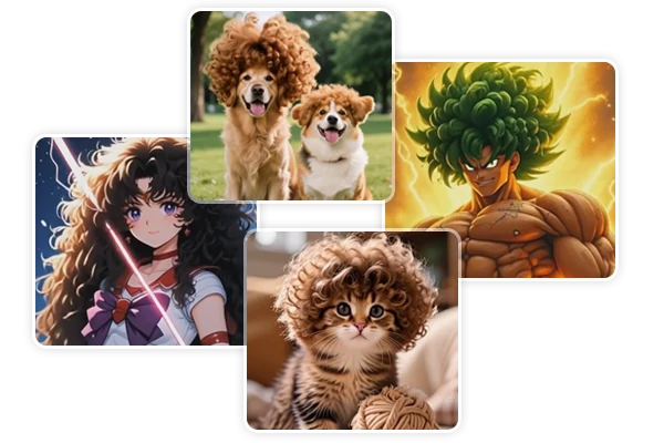 AI Curly Hair Video from Any Image