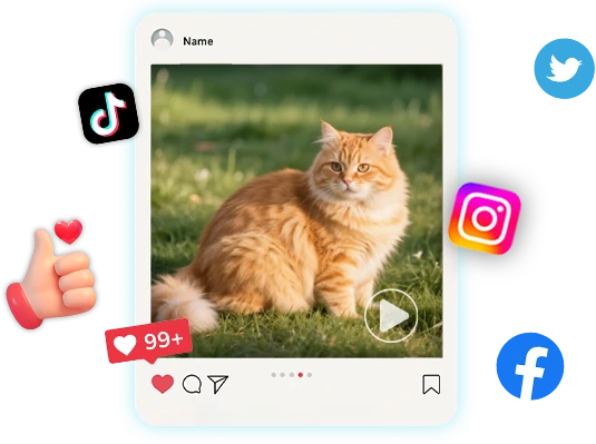 Compartilhe a obra-prima de IA Gato