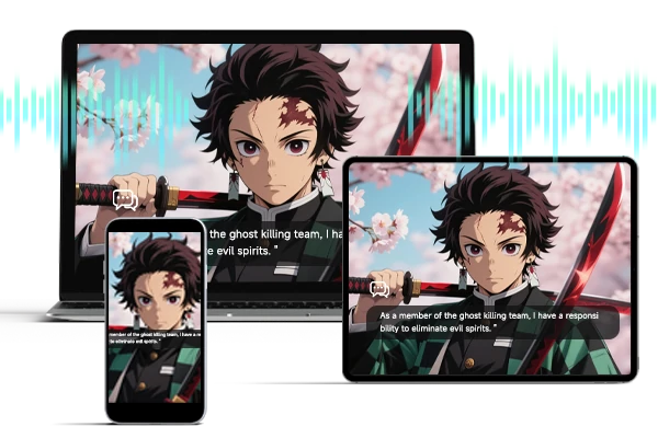 キャラクター鬼滅の刃との1対1チャット