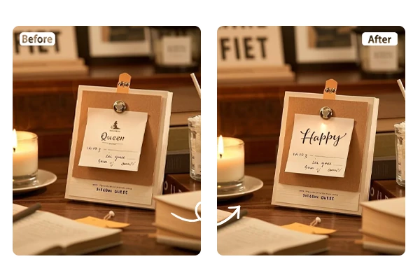 AI text editing using Qwen-Image-Edit