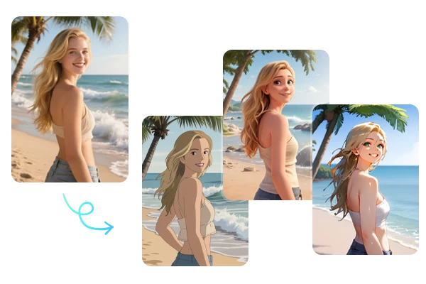 AI image style transfer