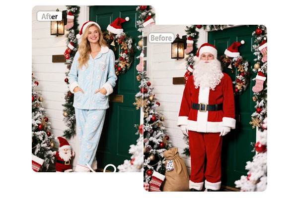 Convierte mi imagen en Santa