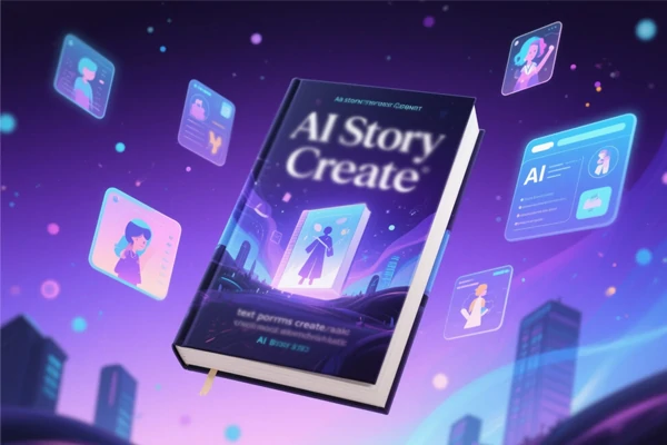 Portada de ficción con IA