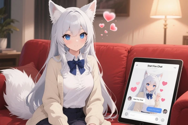 Chat de IA da raposa fluido