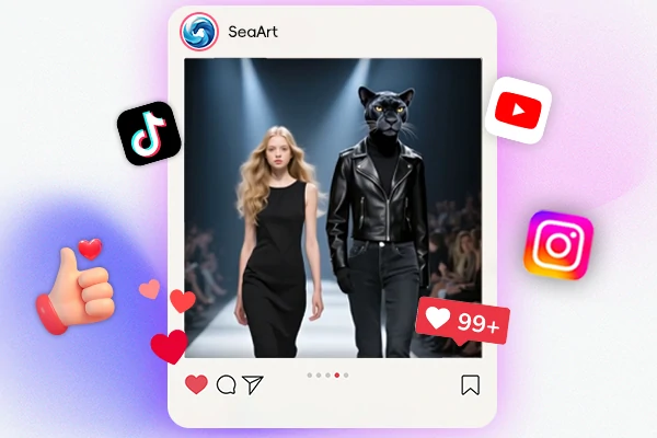 AI Trình Diễn Thời Trang Với Động Vật