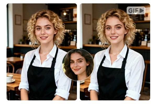 Замена лиц на GIF