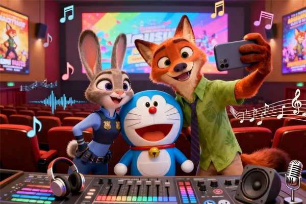 Multiple Zootopia scenes in 30-second music video