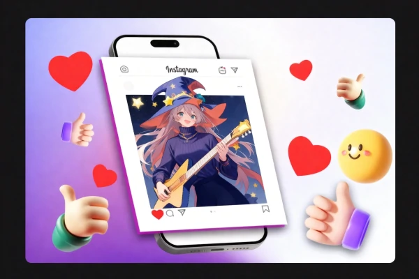 [SNSでアニメキャラクターを共有]