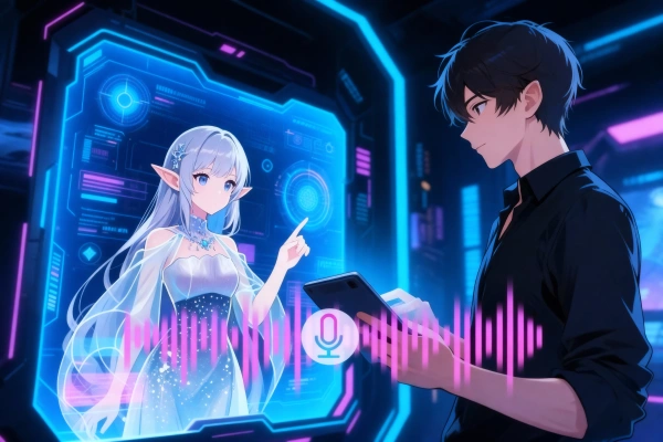 Crie vozes diferentes de personagens de anime