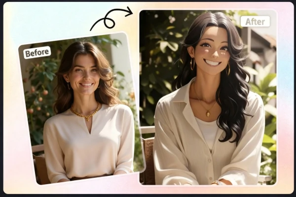 استخدام AI لتحويل الصورة إلى مانغا بنقرة واحدة