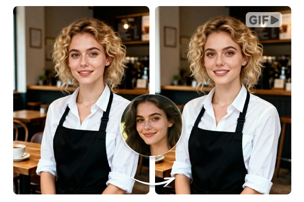 Scambio di facce su GIF