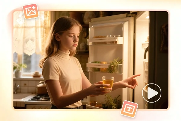 Create a video from text and an image