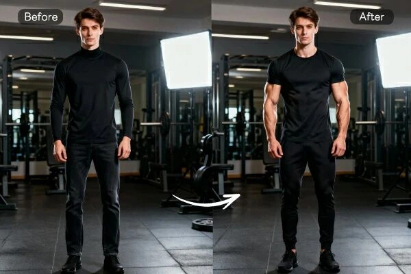 AI健美体型生成器