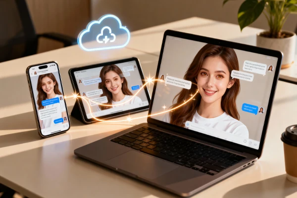 Smooth Cross-Device Romantic AI Chat