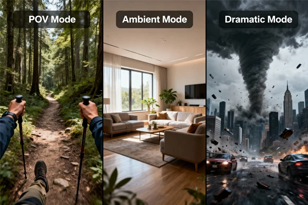 PixVerse R1 3 Video Generation Modes