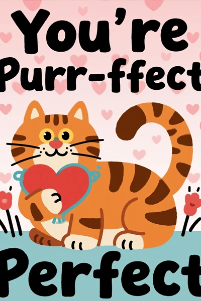 Funny Cat Valentine Pun