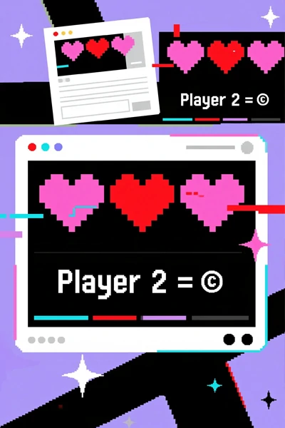 Pixel Art Retro Hearts