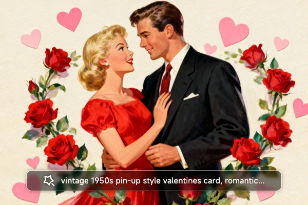 Create AI Valentine Card from Text Prompt