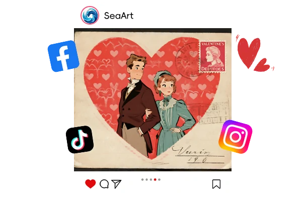 Share Unique Valentine Card Design