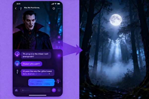 Vampire AI Roleplay with Scene Generation