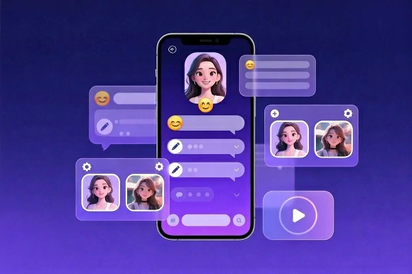 دردشة صديقة AI مجانية بالصور