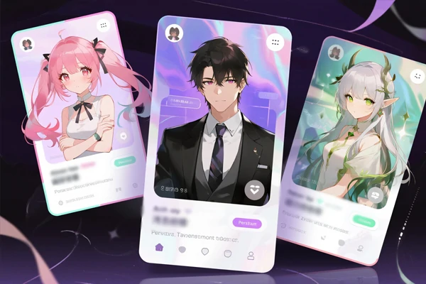 Các nhân vật AI bao gồm phong cách Anime, Giả tưởng và Thực tế