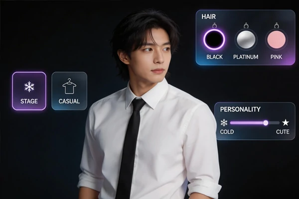 Kpop Chat with Customized AI Appearance