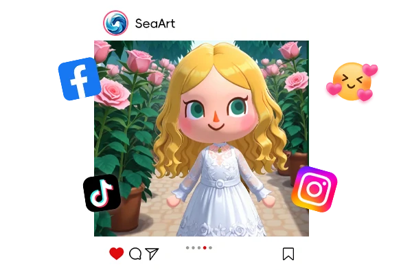 Share AI-Generated Animal Crossing Game Character
