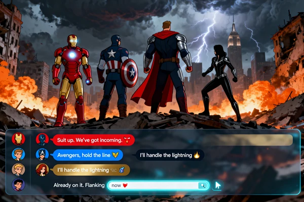 Engaging Superhero RPG Chat