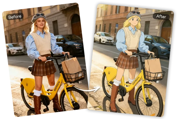 Convert an image to studio ghibli style