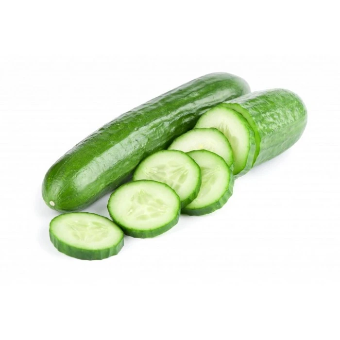 Whole and sliced cucumber