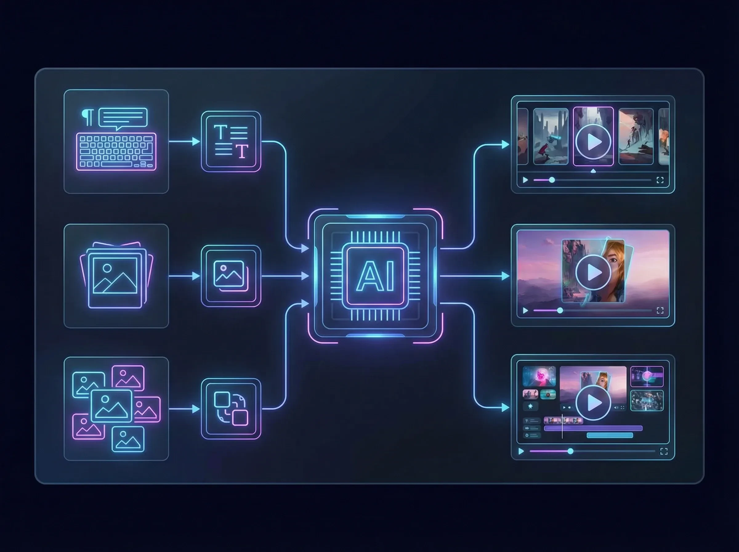 çoklu ortam verileri işleyip video oluşturan AI