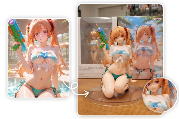 Convierte un personaje de anime en una figura 3D con IA