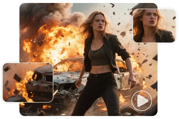 Interfaz de reproducción de video con detalles en HD