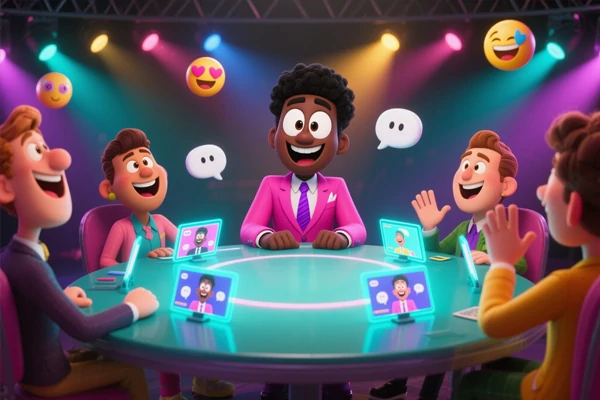 Momentos felizes com o engraçado ChatGPT