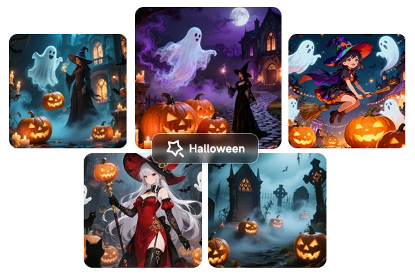 AI Halloween-Theme Art