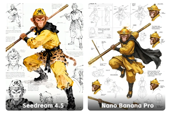 Seedream 4.5 против Nano Banana Pro