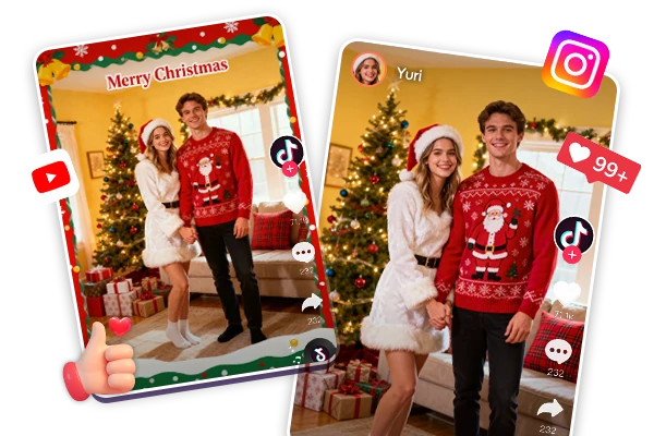 Share Stunning AI Christmas-Themed Images