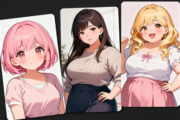 Imagem de mulheres gordas por IA