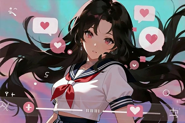 Dokichat Characters with Sharp Memory