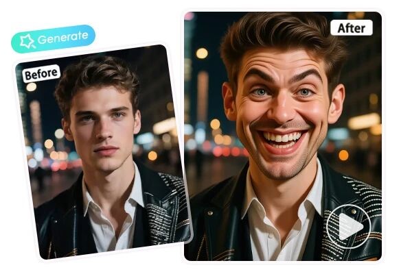 Foto zu Karikatur Vorher und Nachher