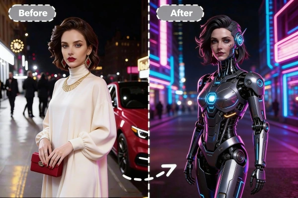 Crea un personaggio cyberpunk da una foto con il filtro AI di Cyberpunk 2077