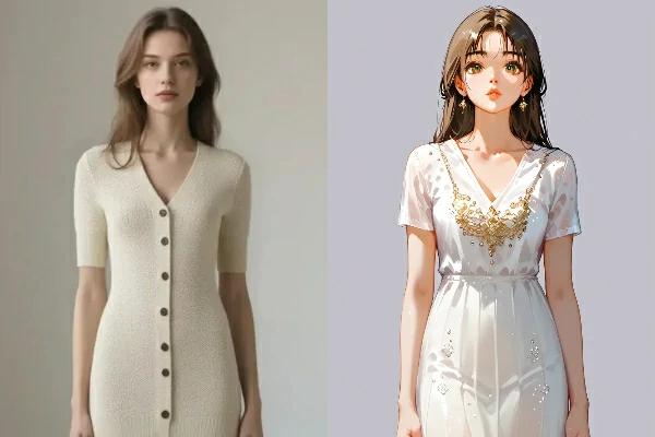 Create anime from photo – example 1